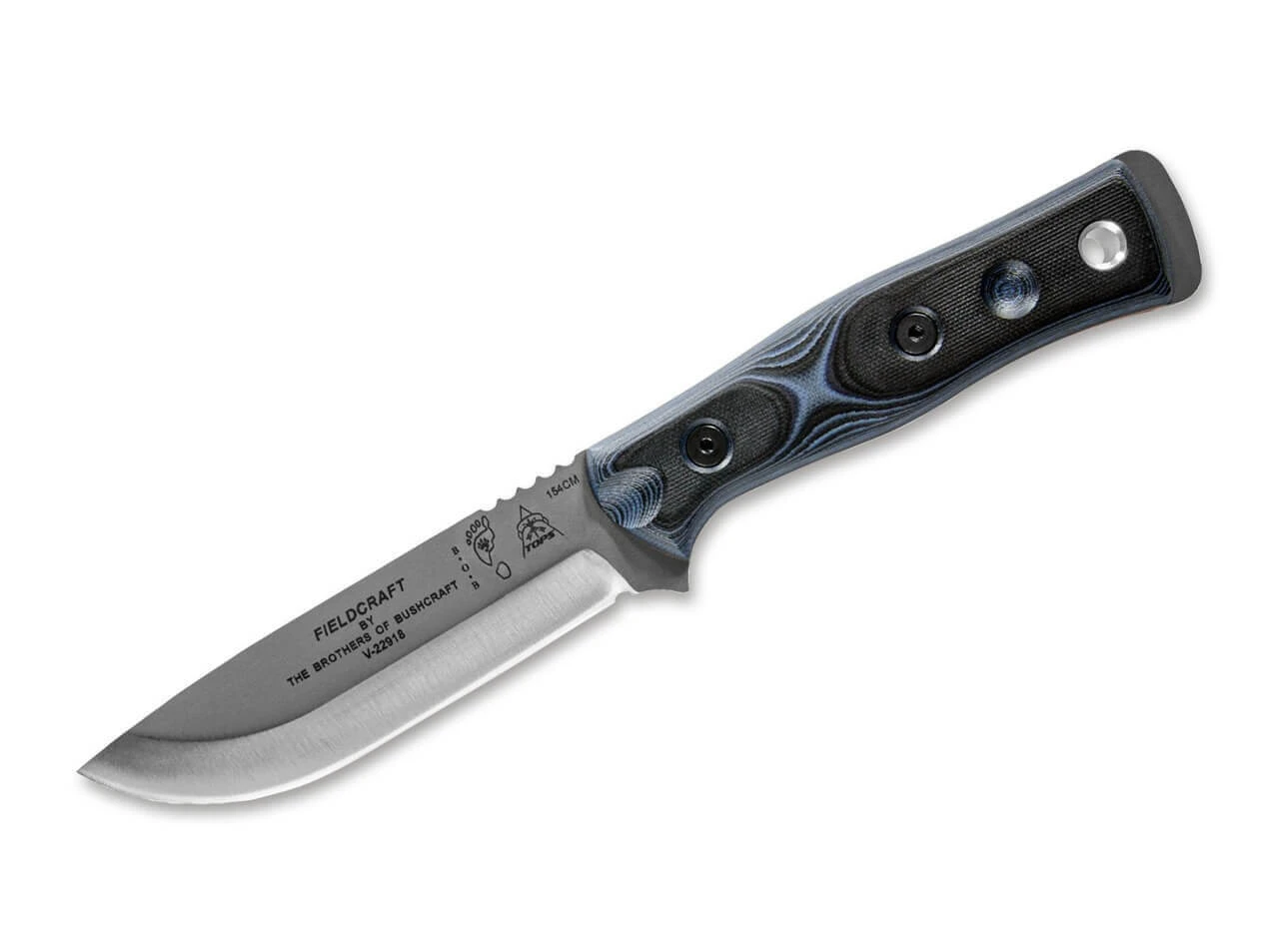 TOPS Knives B.O.B. Fieldcraft Blue G10 3 TOPS Knives B.O.B. Fieldcraft Blue G10